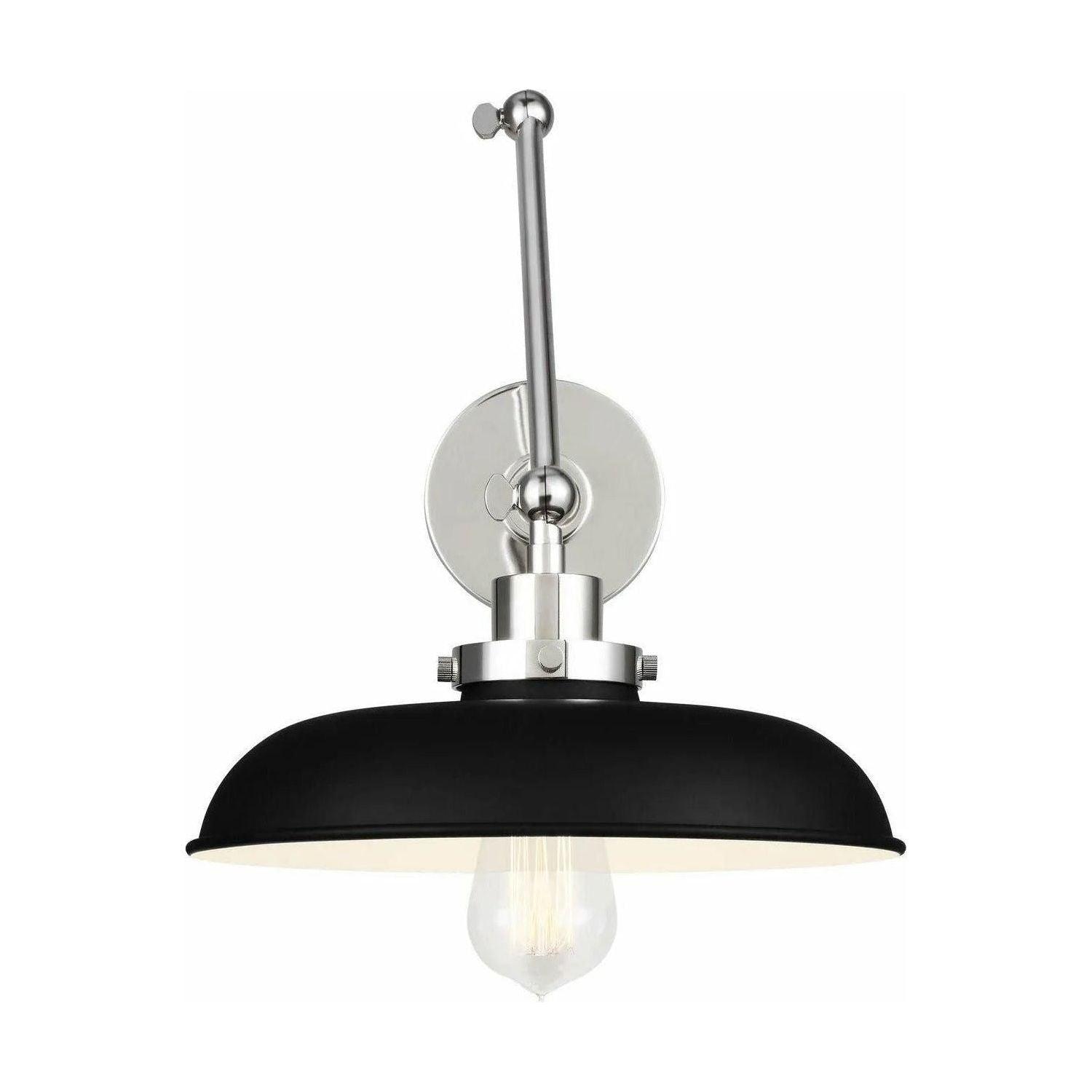 Visual Comfort Studio Collection - Wellfleet Double Arm Wide Wall Sconce - CW1171MBKPN - Canada Light Shop
