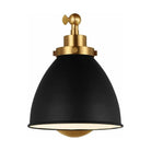 Visual Comfort Studio Collection - Wellfleet Single Arm Dome Wall Sconce - CW1131MBKBBS - Canada Light Shop