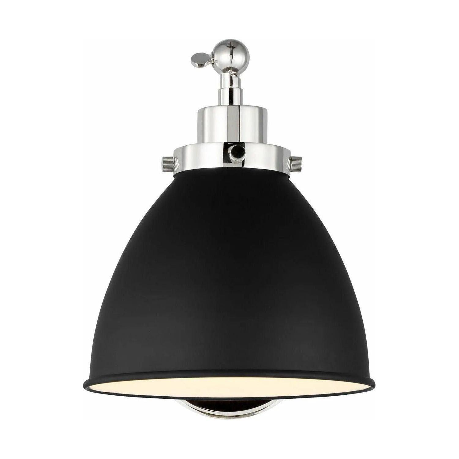 Visual Comfort Studio Collection - Wellfleet Single Arm Dome Wall Sconce - CW1131MBKPN - Canada Light Shop
