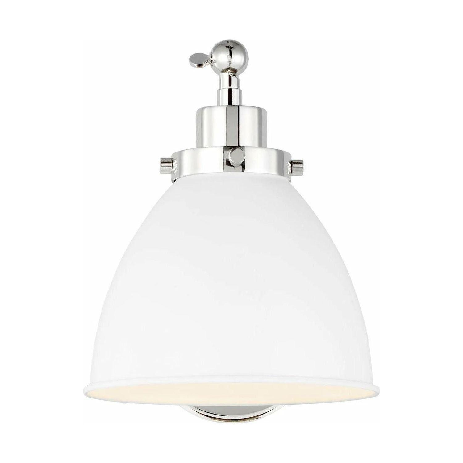 Visual Comfort Studio Collection - Wellfleet Single Arm Dome Wall Sconce - CW1131MWTPN - Canada Light Shop