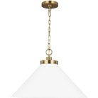 Visual Comfort Studio Collection - Wellfleet Wide Cone Pendant - CP1311MWTBBS - Canada Light Shop