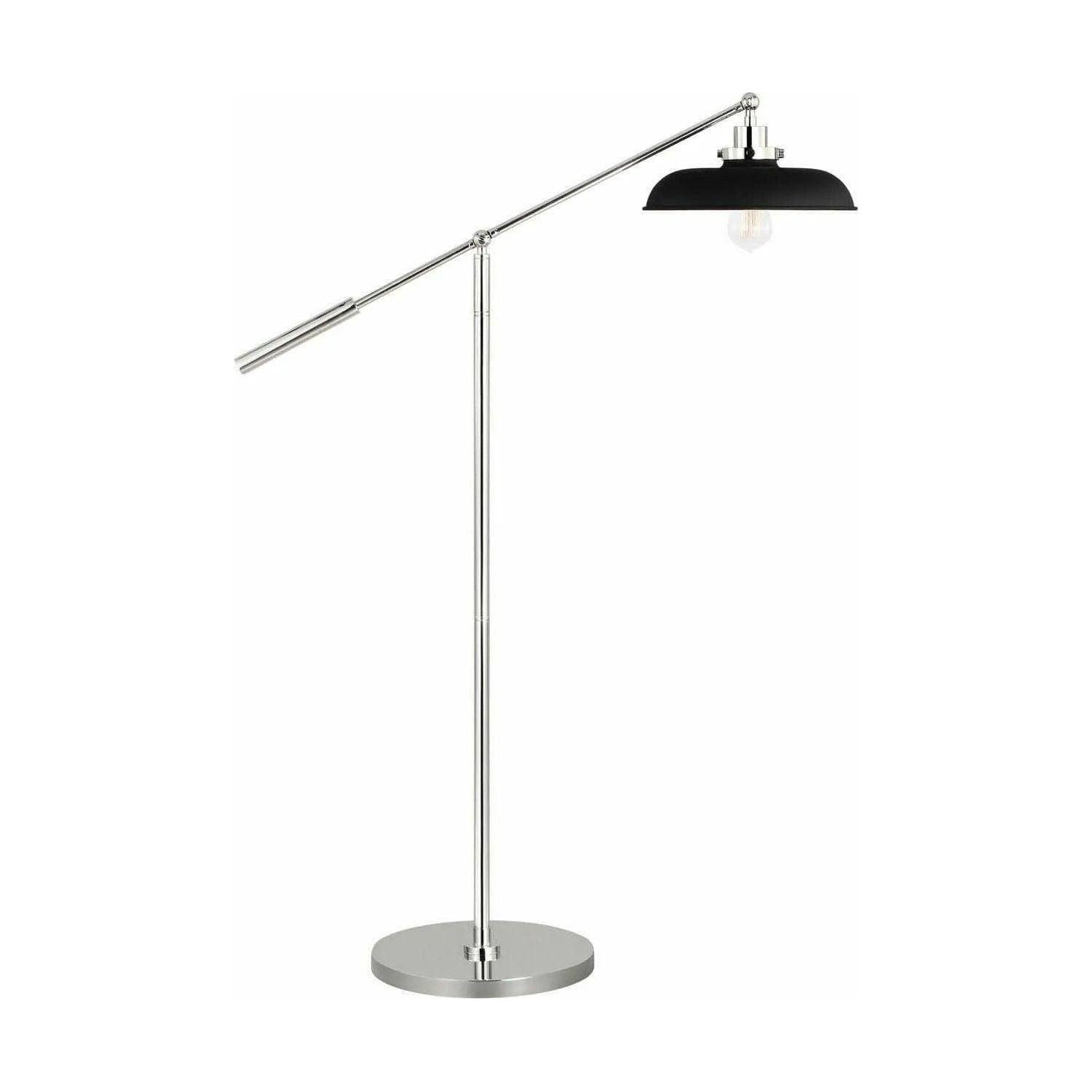 Visual Comfort Studio Collection - Wellfleet Wide Floor Lamp - CT1141MBKPN1 - Canada Light Shop