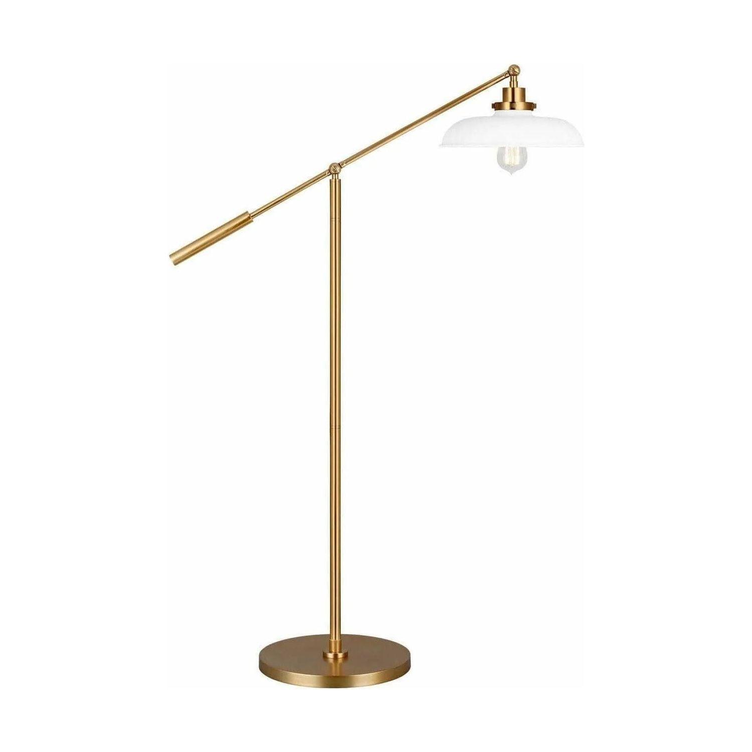 Visual Comfort Studio Collection - Wellfleet Wide Floor Lamp - CT1141MWTBBS1 - Canada Light Shop
