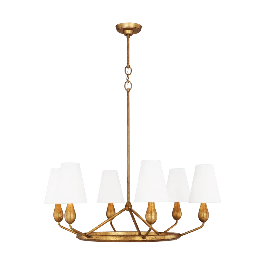 Visual Comfort Studio Collection - Ziba Chandelier - TC1186ADB - Canada Light Shop