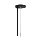 WAC Lighting - 120V Track Feed Canopy with 96" Cable Suspension - J2-SKCF96-BK - Canada Light Shop
