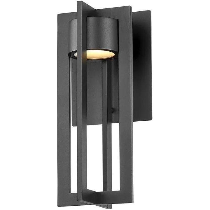 WAC Lighting - Chamber LED Outdoor Wall Light - WS-W48612-BK - Canada Light Shop