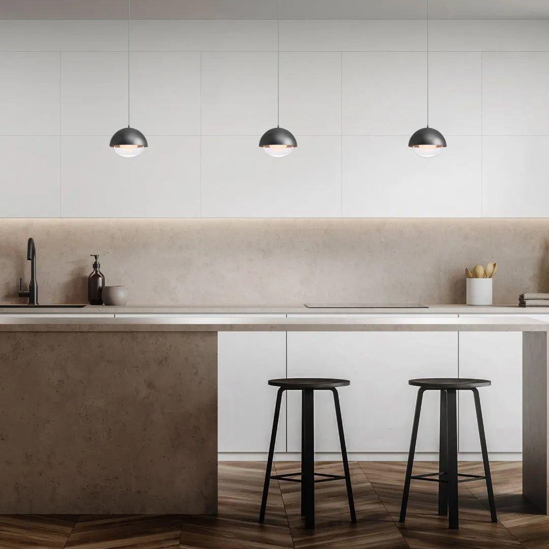 WAC Lighting - Dome LED Pendant - PD-37310-BK/GO - Canada Light Shop