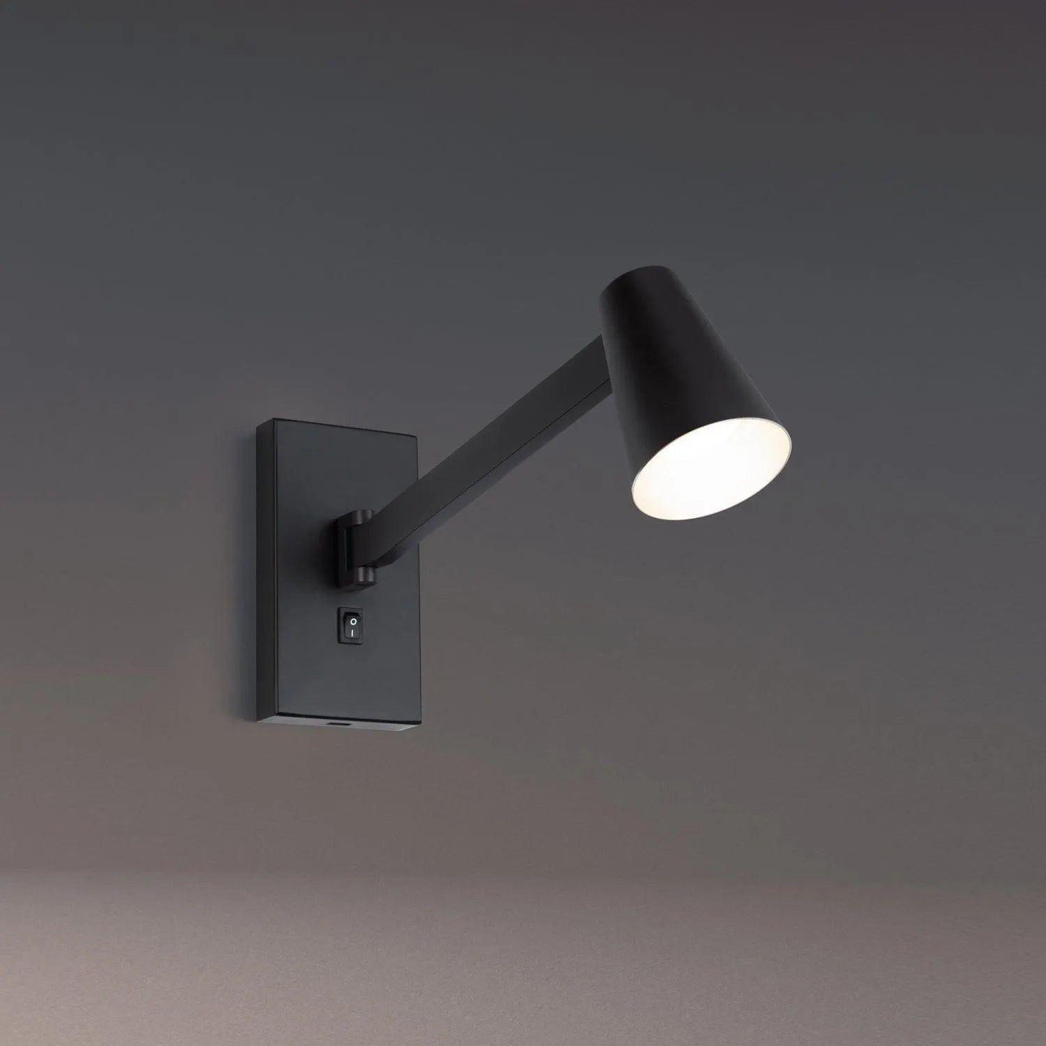 WAC Lighting - Grisham LED Swing Arm - BL-25214-BK/SI - Canada Light Shop