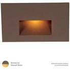WAC Lighting - LEDme Horizontal LED100 Step and Wall Light - WL-LED100-AM-BBR - Canada Light Shop