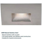 WAC Lighting - LEDme Horizontal LED100 Step and Wall Light - WL-LED100-BL-SS - Canada Light Shop