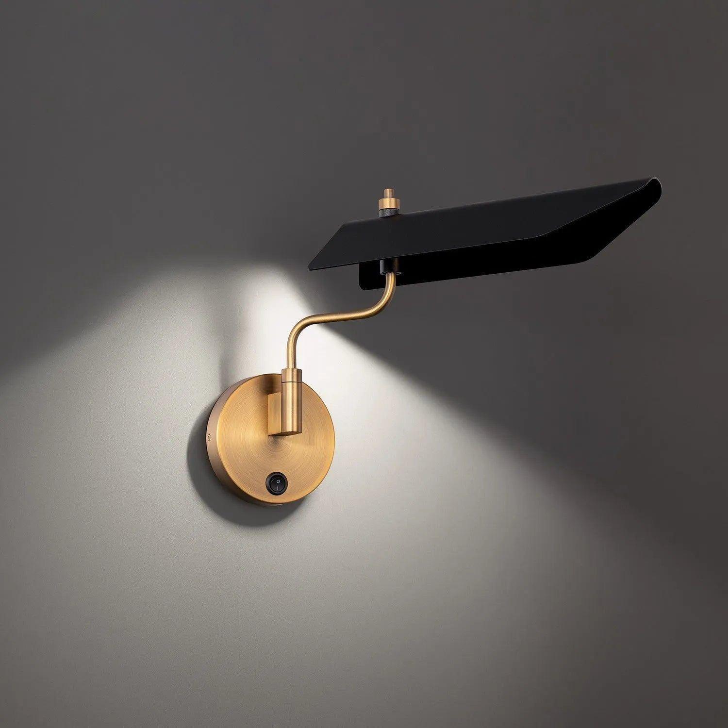 WAC Lighting - Loyd LED Swing Arm - BL-69317-BK/AB - Canada Light Shop