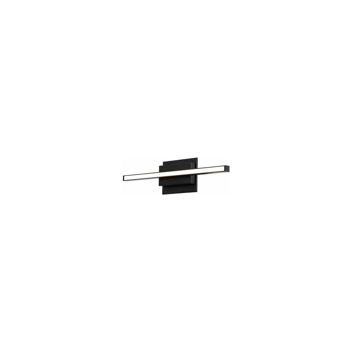 WAC Lighting - Parallax LED Bathroom Vanity & Sconce - WS-73118-BK - Canada Light Shop