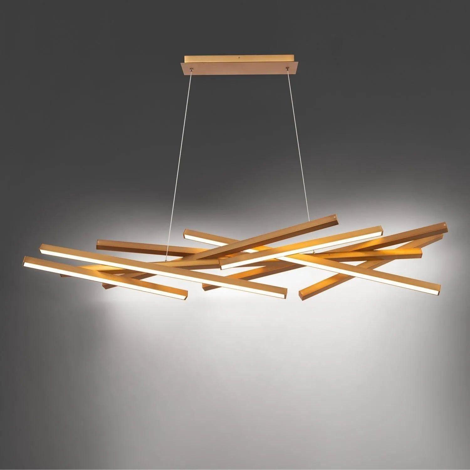 WAC Lighting - Parallax LED Chandelier - PD-73155-AB - Canada Light Shop
