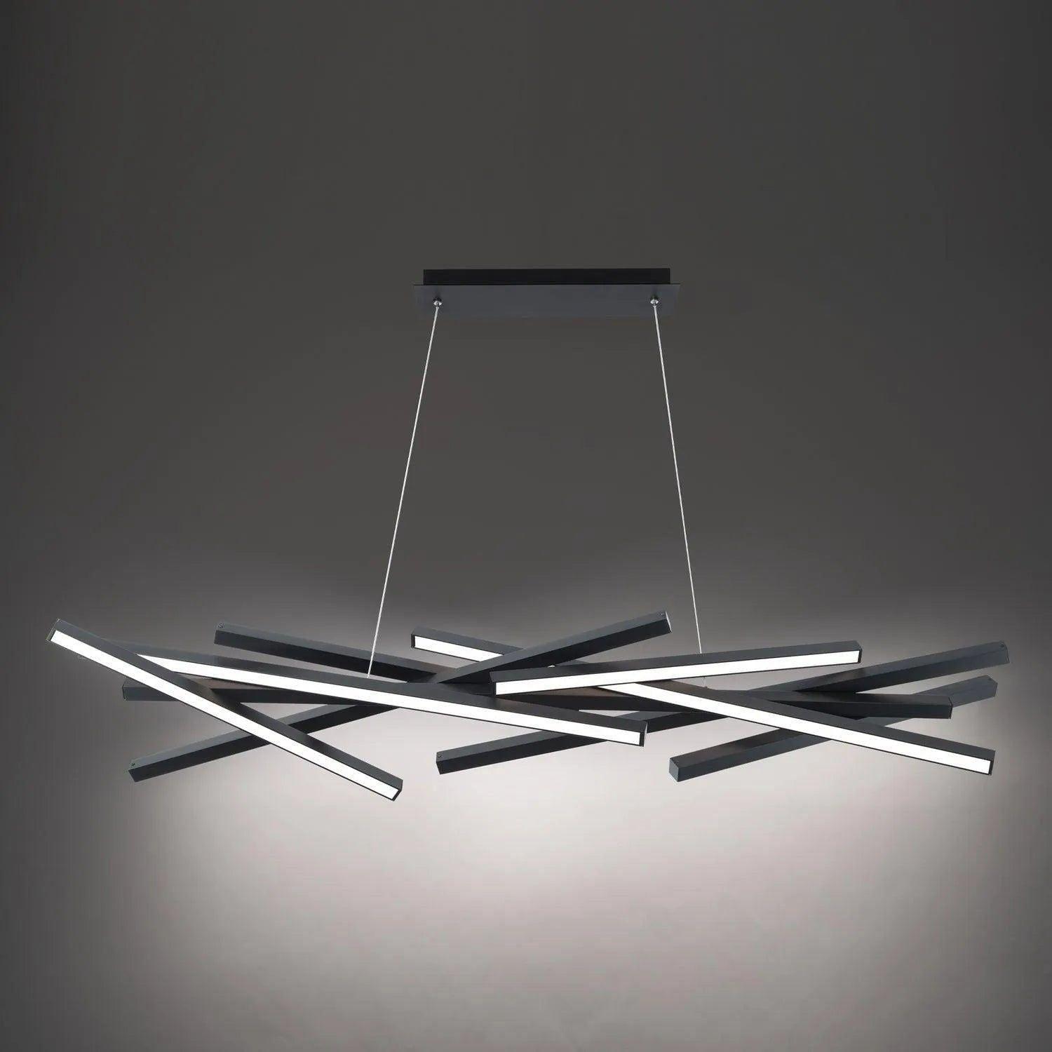 WAC Lighting - Parallax LED Chandelier - PD-73155-BK - Canada Light Shop
