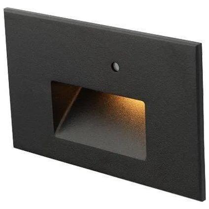 WAC Lighting - Step Light With Photocell Horizontal LED Step and Wall Light - WL-LED102-AM-BK - Canada Light Shop