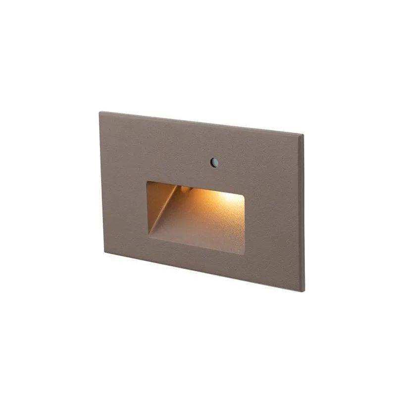 WAC Lighting - Step Light With Photocell Horizontal LED Step and Wall Light - WL-LED102-AM-BZ - Canada Light Shop