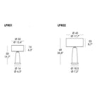 Zafferano America - Perle Table Lamp - ZA-LPR0109B - Canada Light Shop